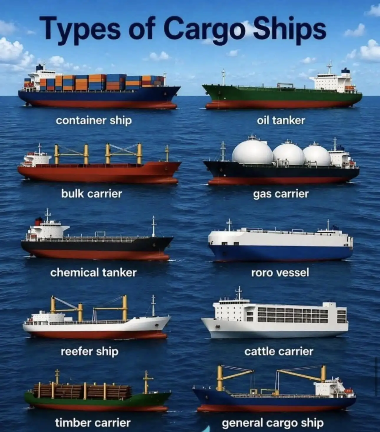 Types of Cargo Ships